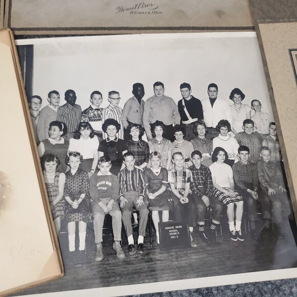Vtg Large Cabinet Card Photos 1900s Alliance OH School Office Group Portrait #7 - Picture 3 of 8